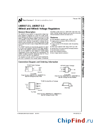 Datasheet LM2937-25 manufacturer National Semiconductor